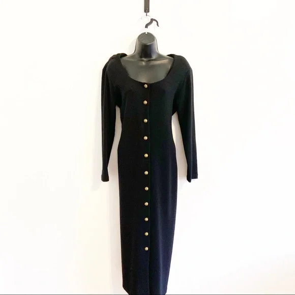 CDC Ribbed Long Sleeve Dress - Picture 1 of 8